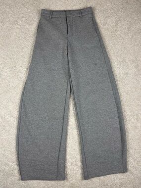 Bershka Grey Wide-Leg Womens Pants